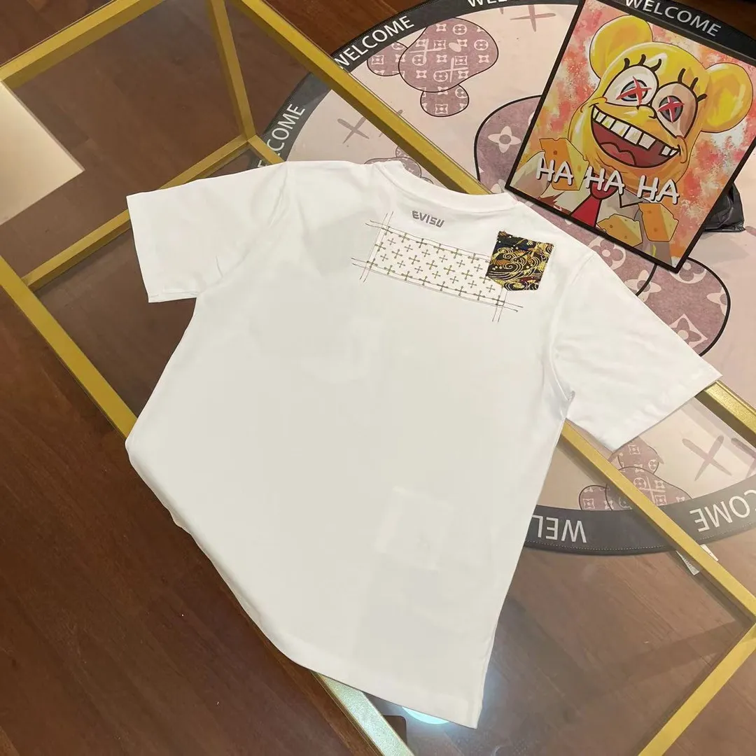 EVISU 2024New Arrival T White Size：S-XXL S 44 96 68 100-120 M 46 102 70 120-140 L 48 108 72 140-160 XL 50 116 74 160-180 XXL 52 122 76 180